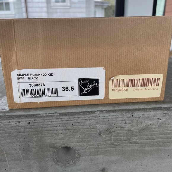 Christian Louboutin Simple Pump - Black - 36.5 - 100mm - Used - Box & Shoe Bag - Picture 5 of 5